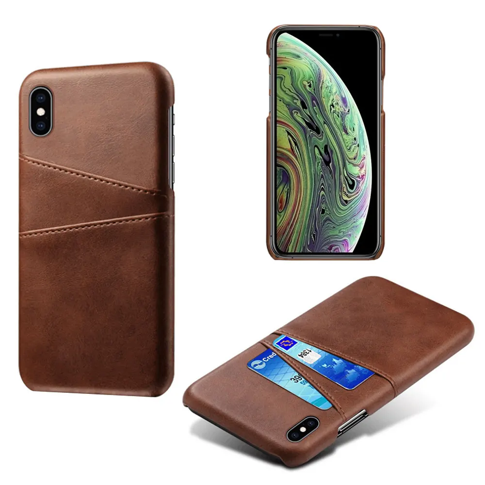 thumbnail image 1 of For iPhone 14 Pro 13 Pro MAX 12 min 11 Leather Card Holder Phone Case 7 8 Plus 6 6s X XR PU Leather Cover For iPhone XS MAX 5 SE, 1 of 5