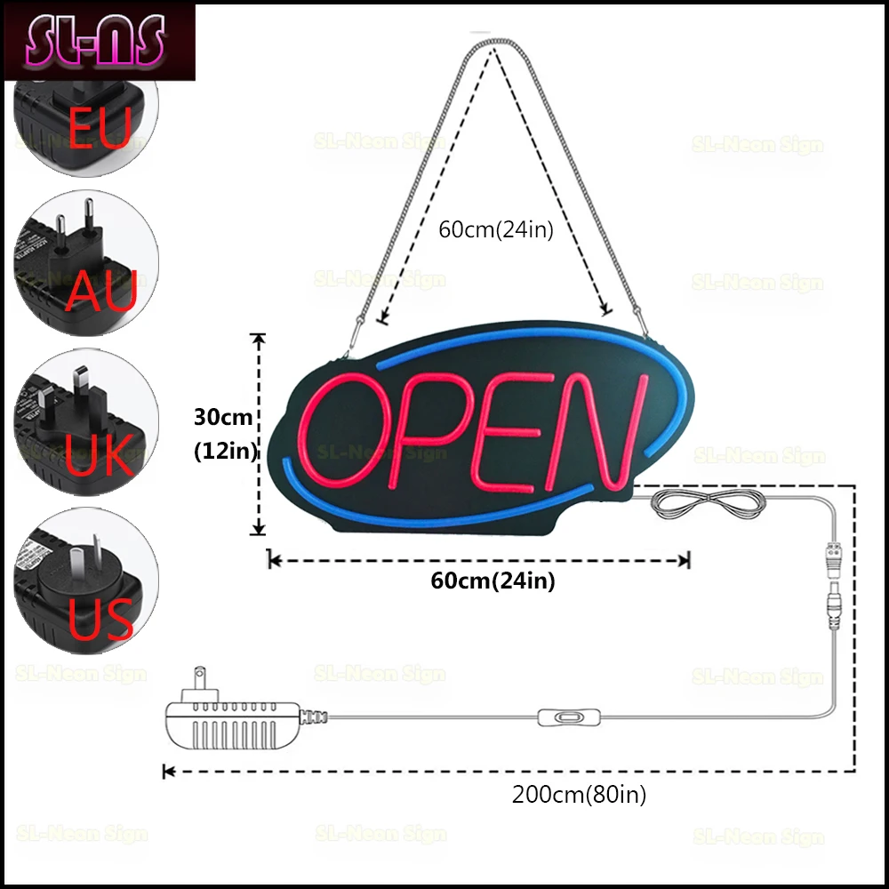 Рисунок 3 - Открытая неоновая вывеска светильник