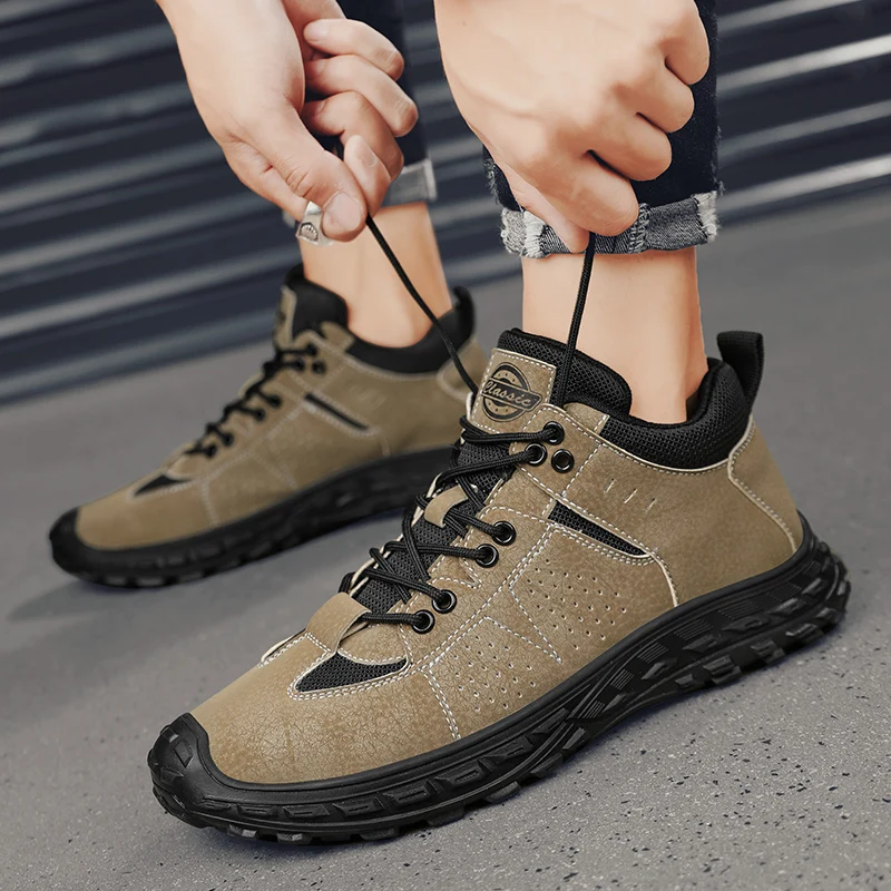 

Brand Genuine Leather Men's Casual Shoes Lightweight Business Men Shoes Comfortable Men's Driving Shoes Men's Loafers Sneakers
