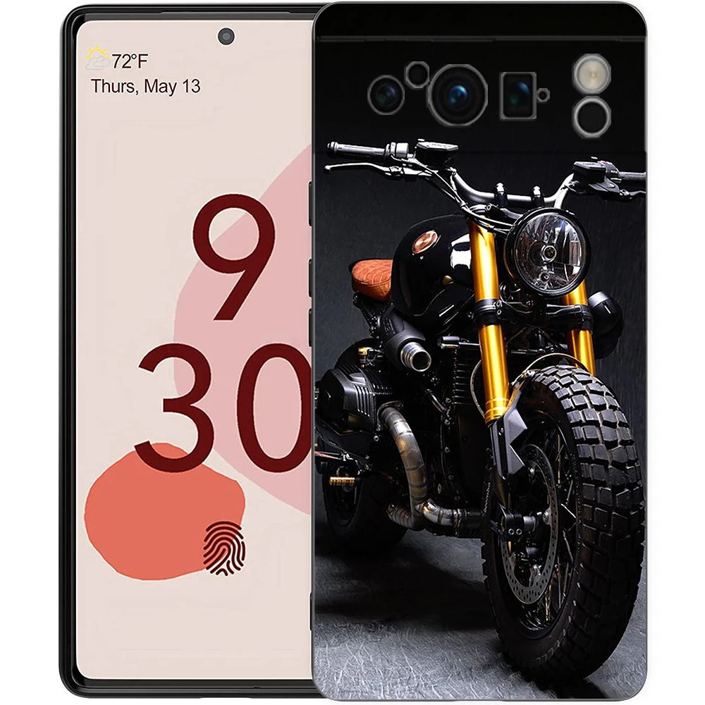 Shockproof Silicone Motorcycle Phone Case Cover - Durable Soft Shell Protective Cover