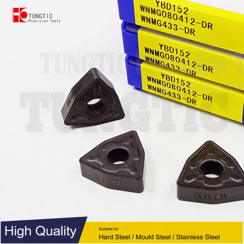 

TUNGTIC WNMG 080412-DR WNMG080412-DR Turning Inserts Carbide Cutter For Cast Iron