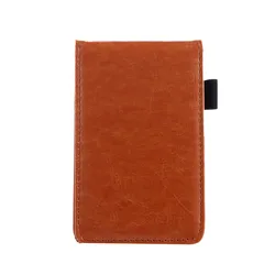Premium Leather Pocket Planner - Compact Business Diary & Notepad (Brown)
