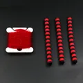 3pcs and 1card red