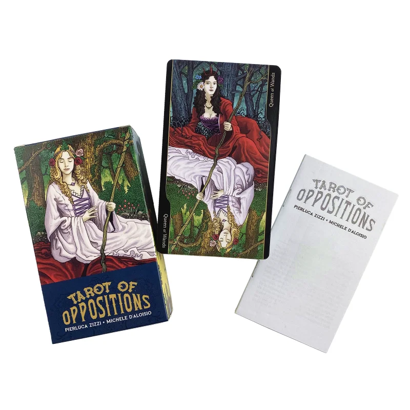 

12x7 Big Size Tarot Of Oppositions Deck Cards With Paper Guidebook 78 Cards For Playing Board Games