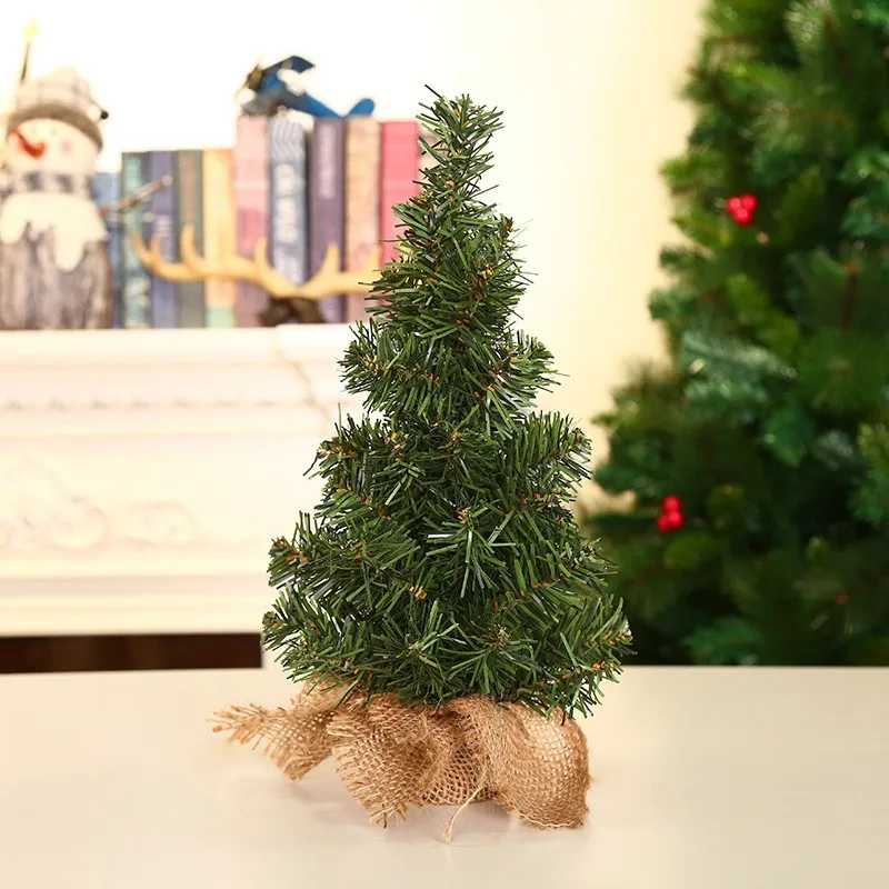 20/30/40CM Christmas Tree Desktop Mini Xmas Trees For Home Decoration Children DIY Handicraft New Year Christmas Ornament