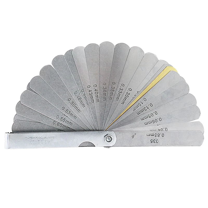 32 Blades Metric Feeler Gauge High Precision 0.04 0.88 Thickness Gages