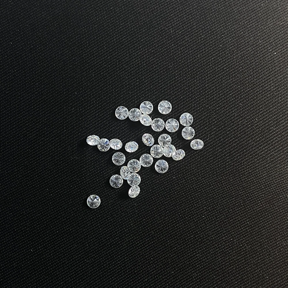 2pcs 2.7mm Round Natural Diamond VS1 Clarity FG White Color Real Earth Small Size Stones