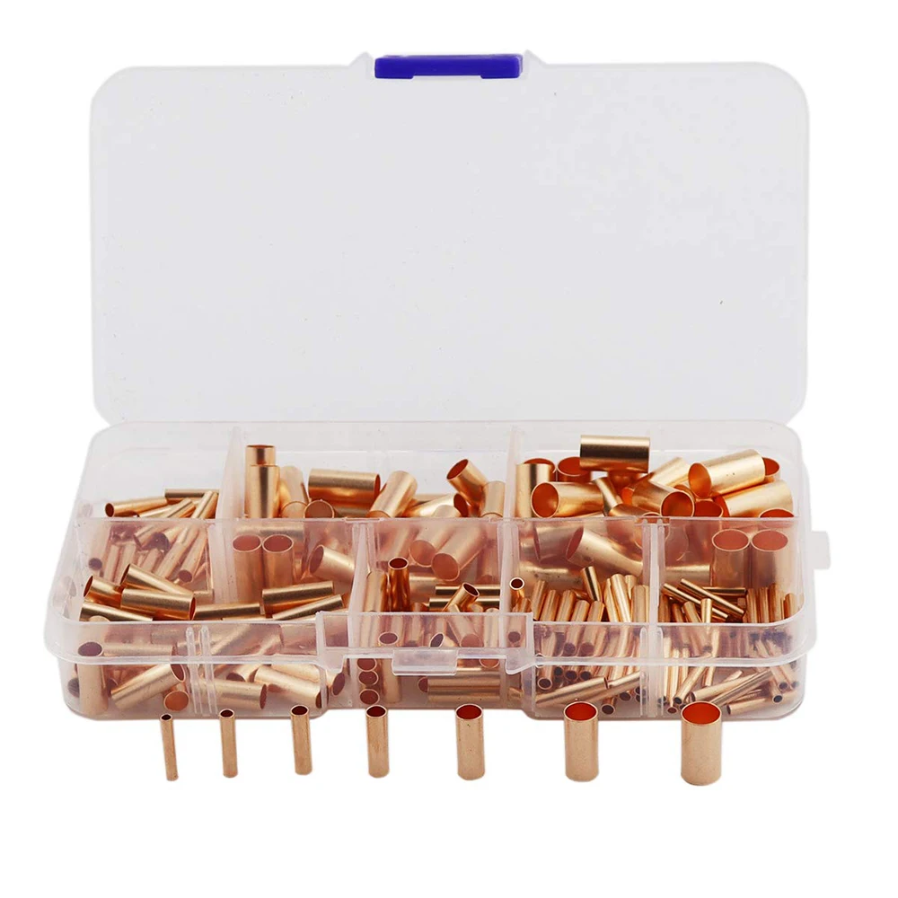 GT - joint de fil de raccordement en cuivre, petit cable ͹̳, cosse de cable, Kit de virole avec pince thermoretract