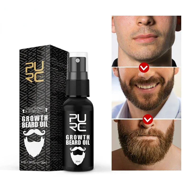 

Men Beard Growth Oil Accelerate Facial Hair Thicker Grow Beard Grooming Products Nourishing Enhancer Beard Care زيت نمو اللحية
