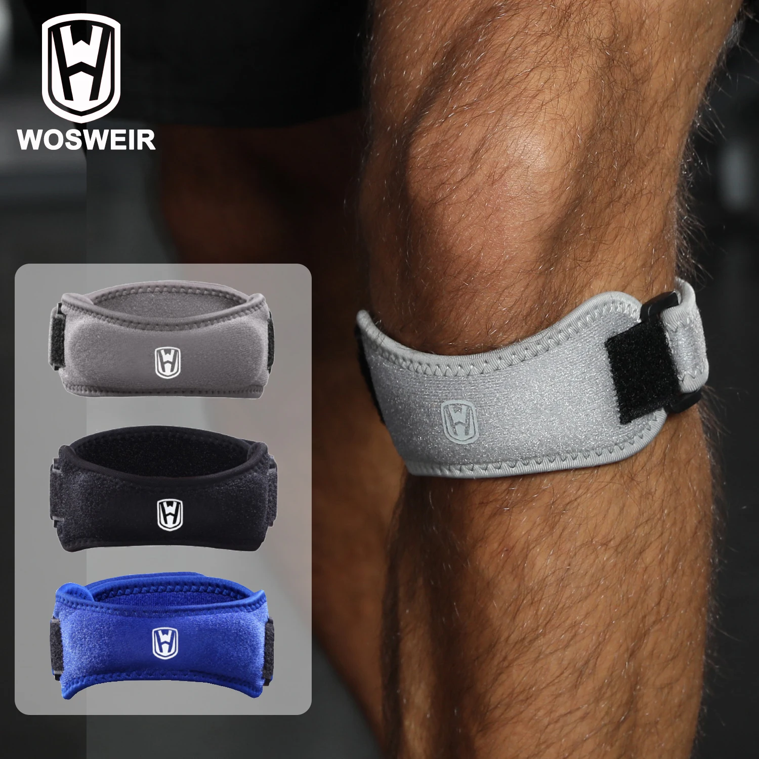 Adjustable Strap Knee Support Pad Patella Brace Kneepads for Basketball Volleyball Protective Sports Gear 1 Unit