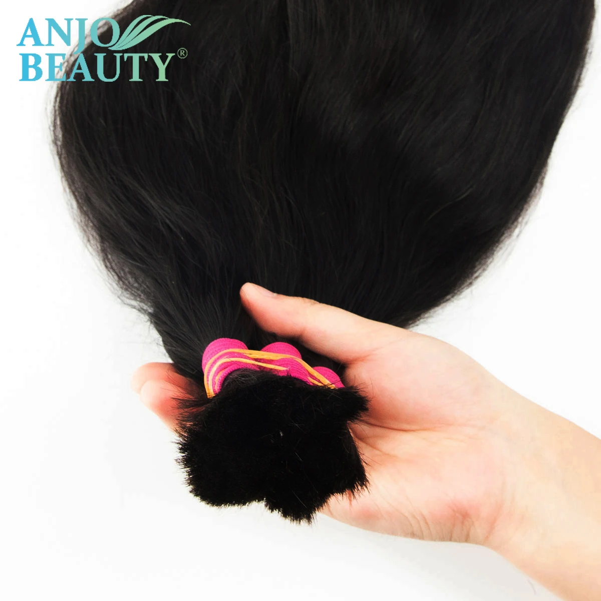 Original Human Hair Bulk Virgin Straight 100% Human Braiding No Weft Peruvian Hair Bulk Bundles Extensions