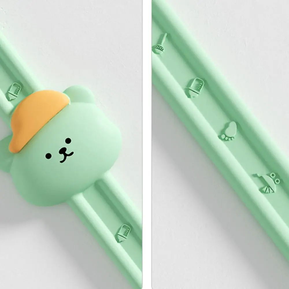 Cute Soft Food Grade Anti-drop Bear Toy Silicone Lanyard Baby Pacifier Chain Molar Chain Pacifier Clips Chains