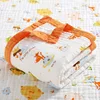Children's Bath Towel Cotton Blanket Multi-color Antibacterial High-density 6-layer Gauze Blanket Spring and Autumn 6