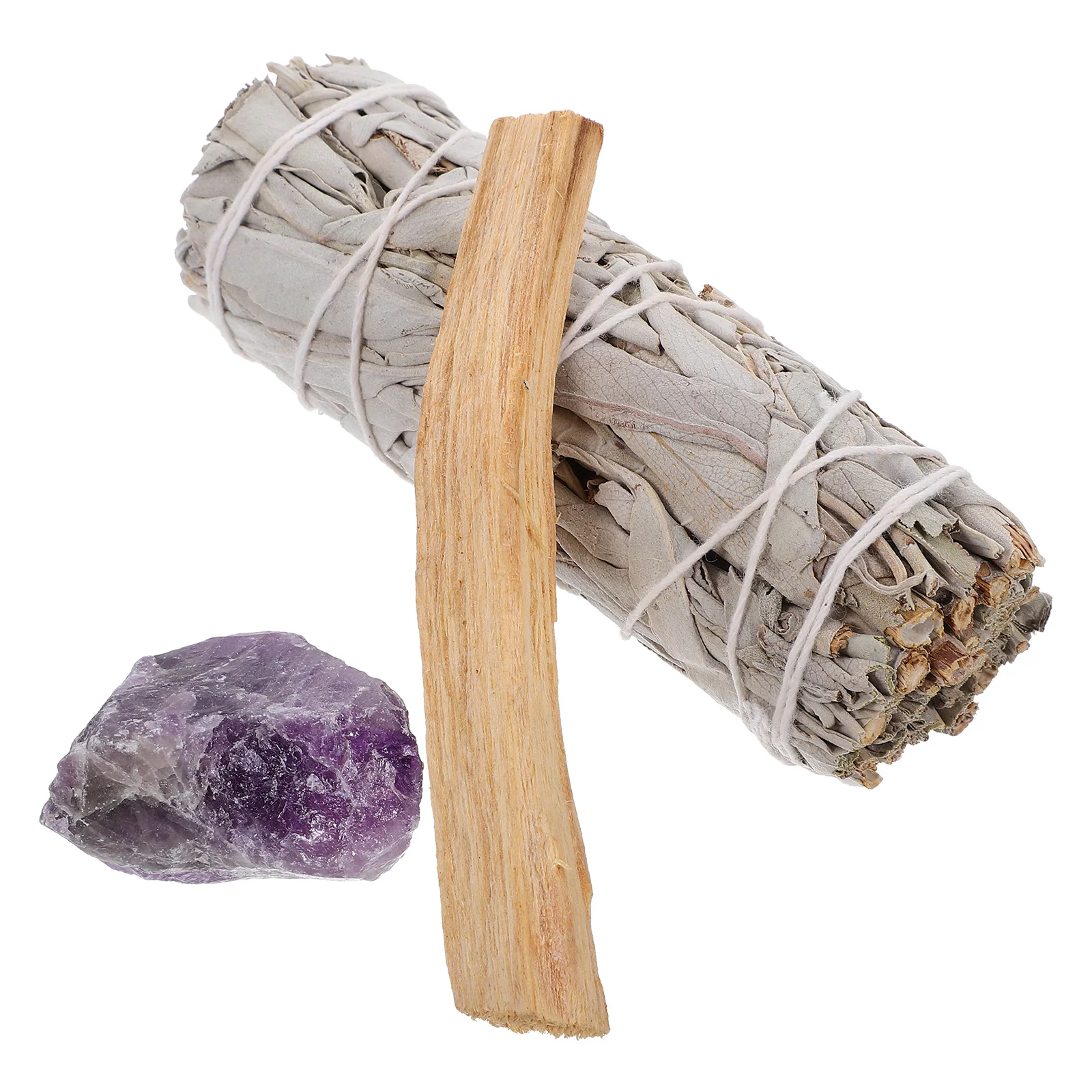 1 Set Pacchetto Di Incenso Salvia Aromaterapia Salvia Burning Stick Holy Wood Stick Ametista