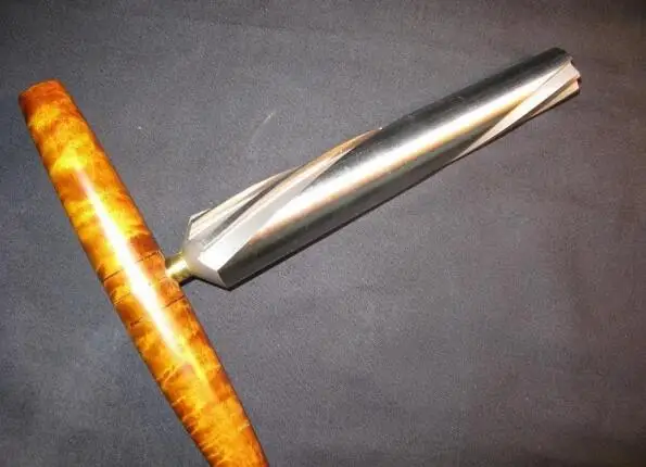 

Double bass make tool,lengthen sharp screw type double bass end pin reamer