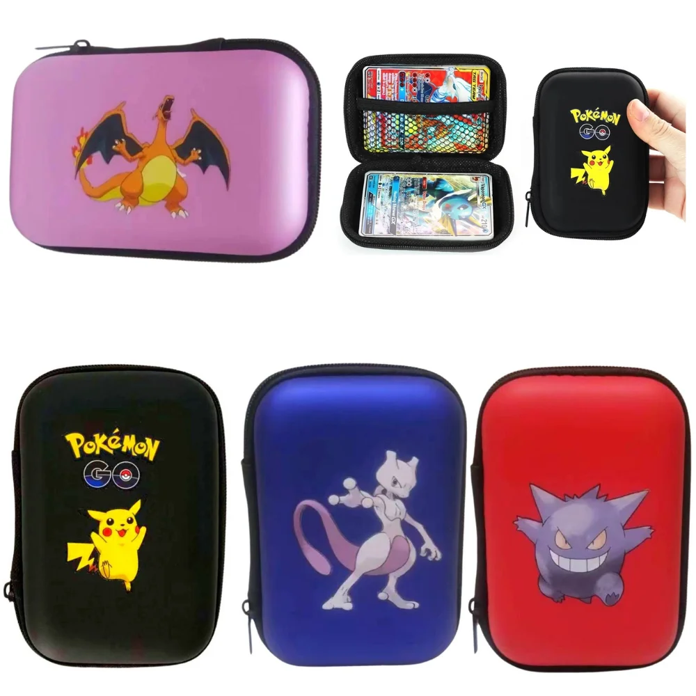 Pokemon Card Holder Case Earphone Storage Box Album Hard Case