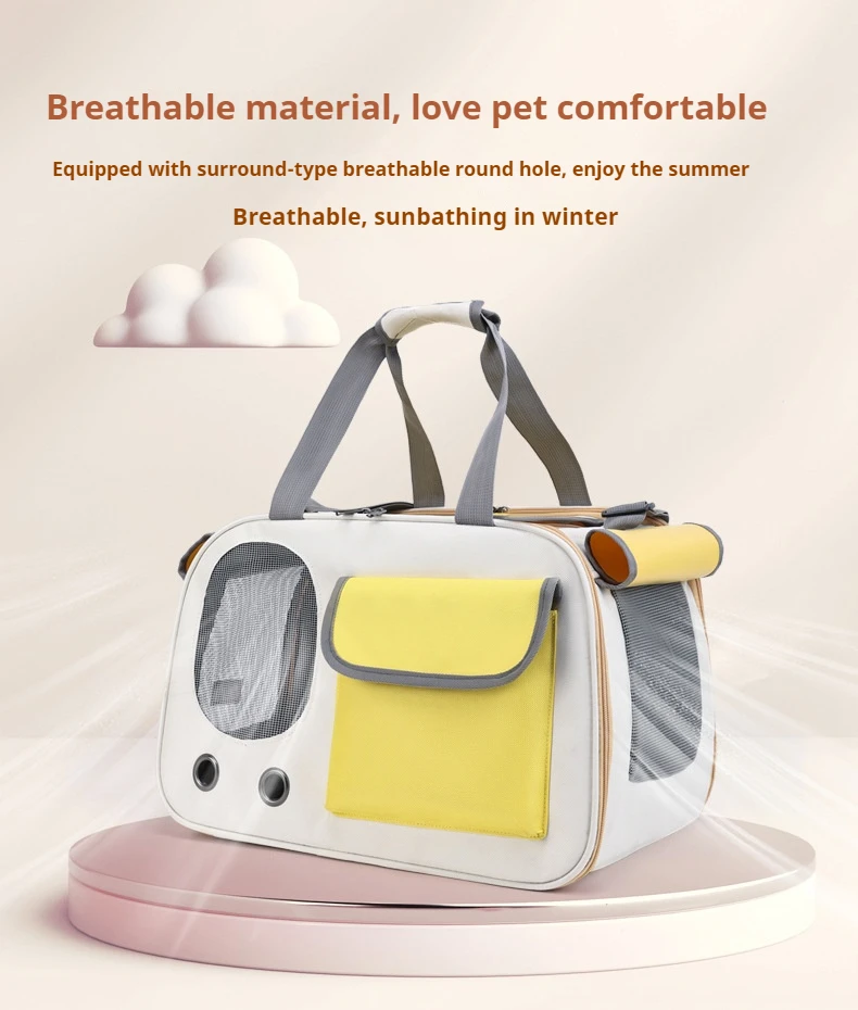 

Pet Dog Backpack Carrier,Foldable Cat Carrier Bag for Small Pets Dogs Puppies Cats and Rabbits,Breathable Scratch