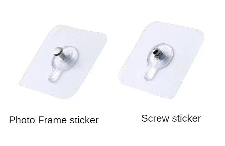 Description Picture 2 of item2/10pcs Adhesive Wall Screws Hanging Nails Wall Hook Self Adhesive No Drilling Non-Trace Hanger Wall Stickers Dropshipping