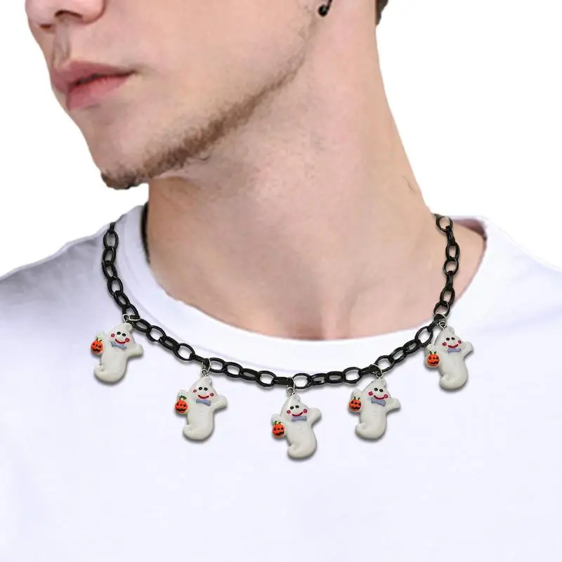 Gioielli Con Ciondolo Collana Di Zucca Per Halloween Regolabile Vintage Gothic Rope Chain Pumpkin Choker Mystic Witch Jewelry Gift