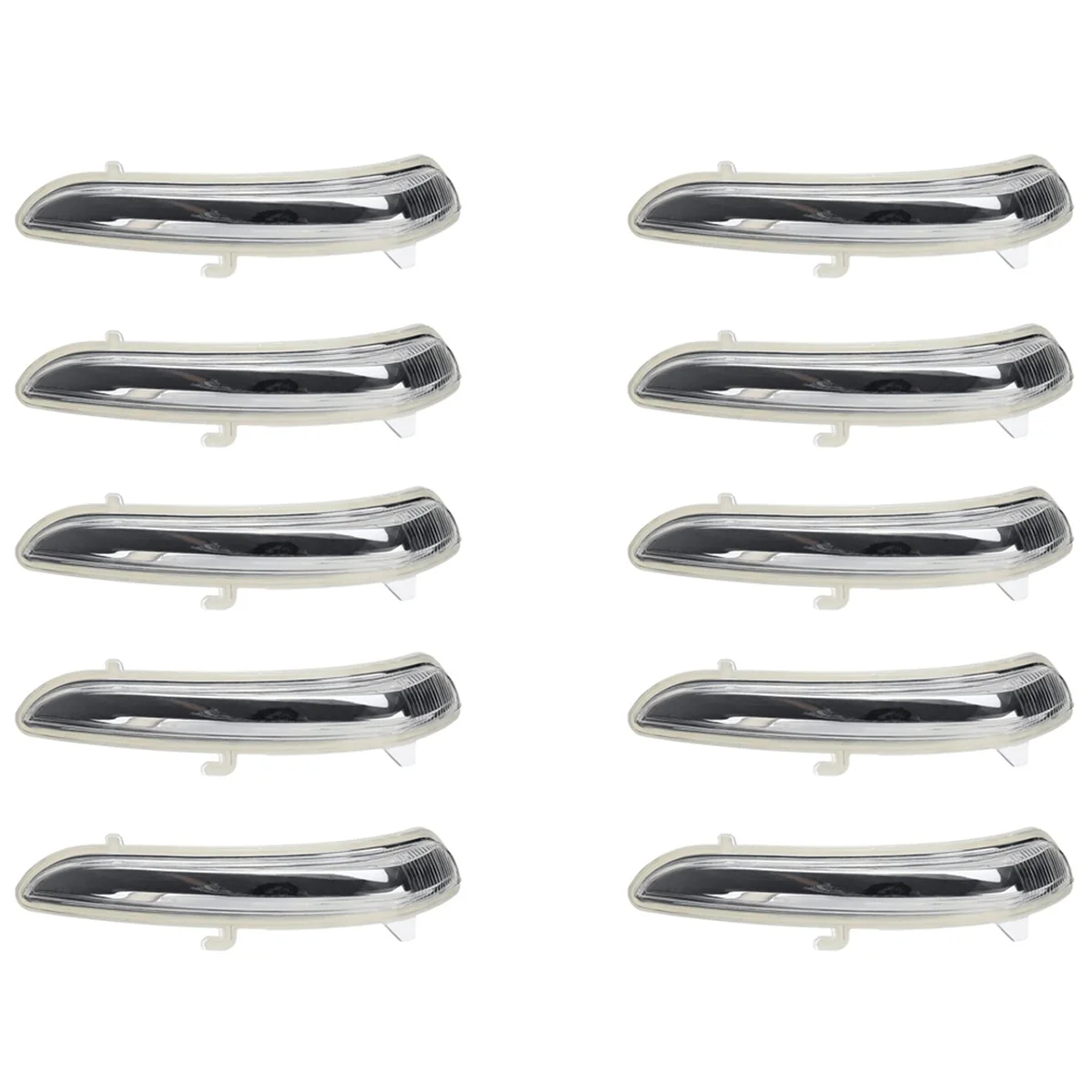

10X Right Side Wing Door Rear View Mirror Turn Signal Indicator Light Lens Cover 1607512680 for Peugeot 208 2008-2017