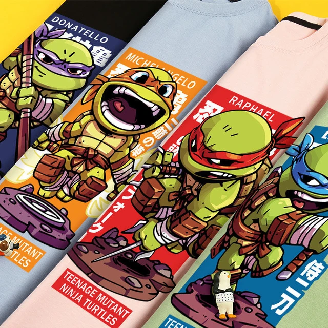 TMNT Teenage Mutant Ninja Turtles New Kids Boys' Cotton Homewear Summer Set  Air Conditioning Children's Clothing Apparel Pajamas - AliExpress