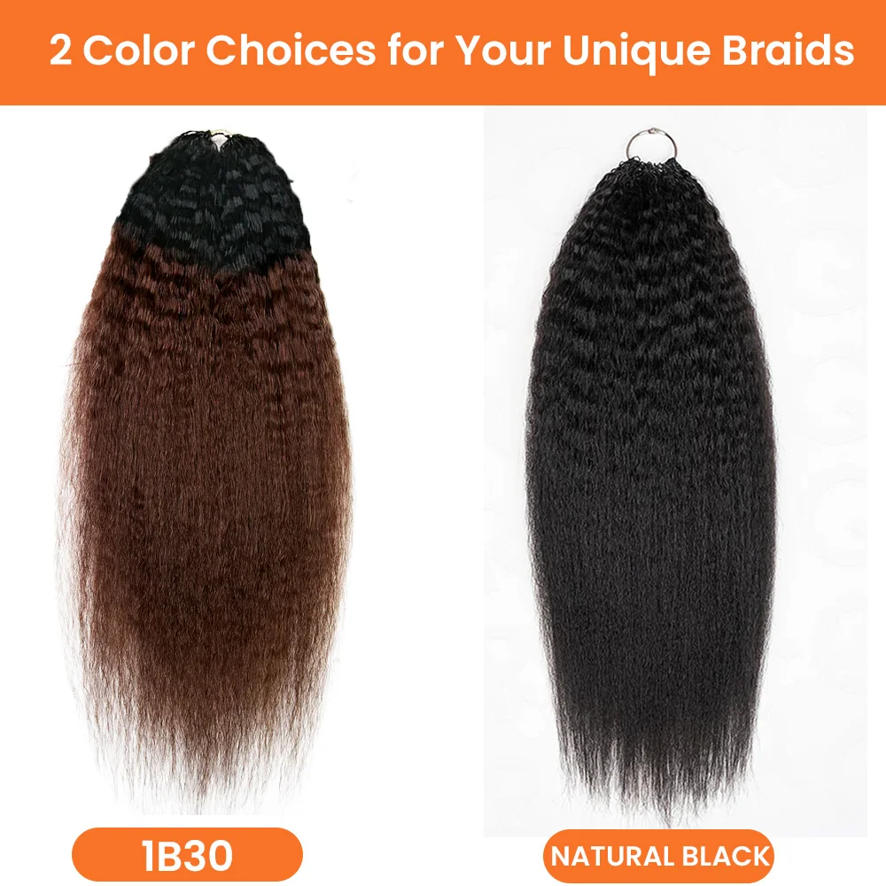 Human Crochet Hair Pixie Curly Feather Crochet Real Human Hair Extensions Ombre Brown Crochet Bundles Pre-Separated Knotless 4