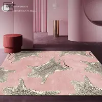 Leopard Carpet Soft Bedroom Carpet Nordic Plush Carpet Hair Baby Rugs Furry Babi Play Mat Pink Fluffy Carpets For Living Room 1