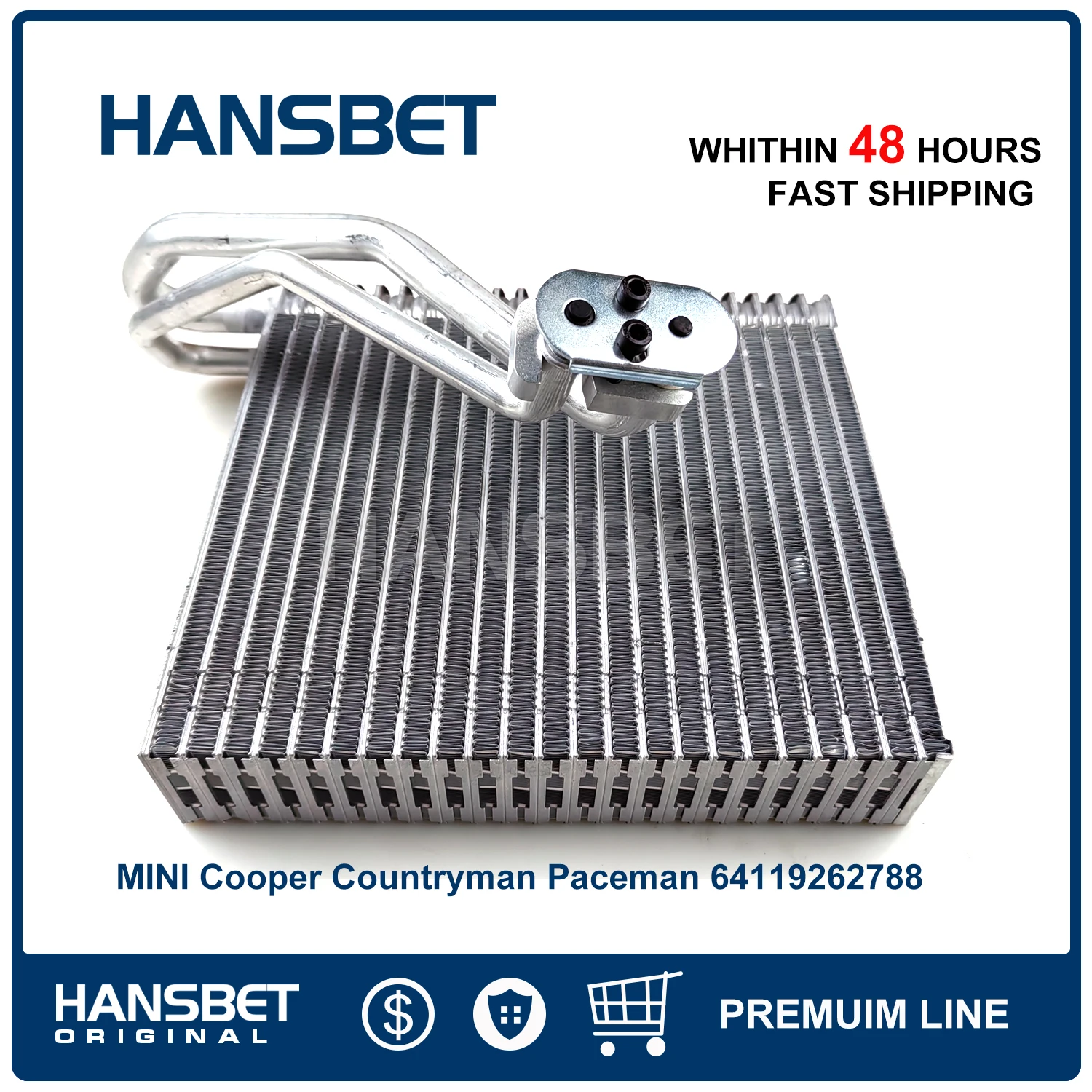 A/C Air Conditioning Evaporator 64119262788 for Mini Cooper R56 R57 R55 R58 R59 Clubman Countryman Paceman 64113422669 HANSBET