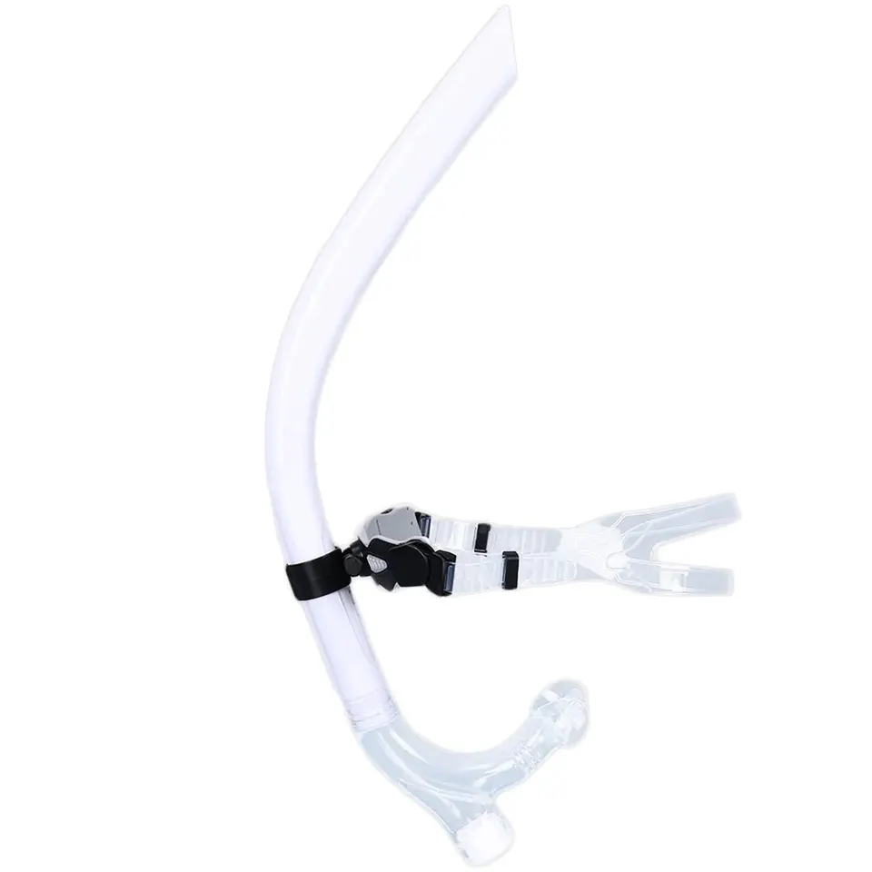 FINIS Glide Center-Mount Snorkel - Snorkeling Gear For Adults - Adjustable Swim Snorkel For Lap