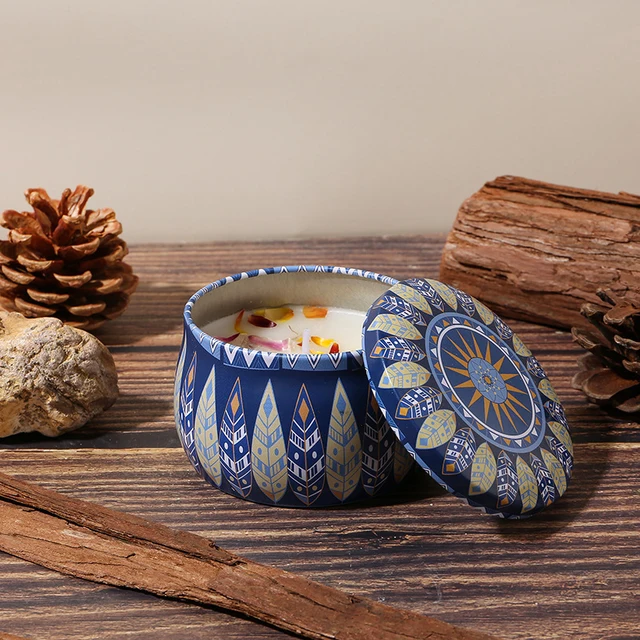 Gyertyafajta Ajándék Illat Illatos Gyertyák Esküvői Virág Edények Jar Viasz Gyertya Szója Születésnapi Vintage Dekoráció Otthon 11 - Image 5