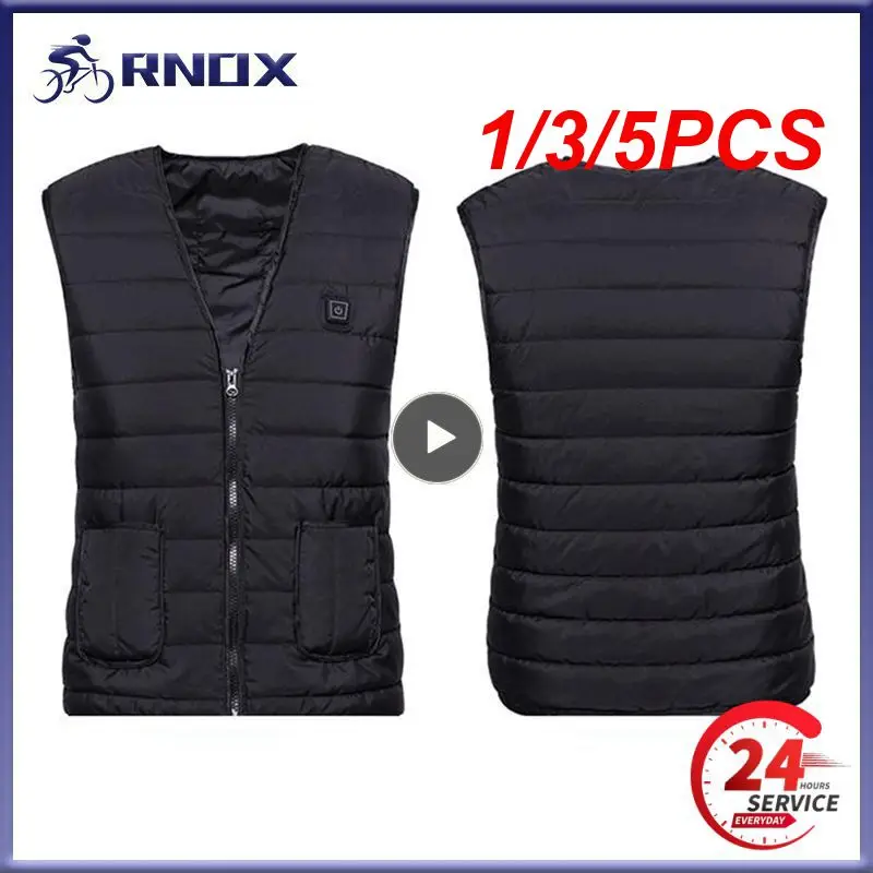 

1/3/5PCS Winter Electric Heated Vest Men Women Usb Heated Heating Vest Heating Thermal Warm Clothes Winter Heated Vest
