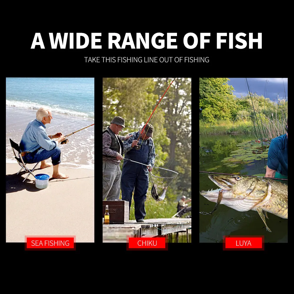 Frwanf super  Multifilament braided fishing line 100M 300M 4 Strand red color never faded 2 4 6 8 100LB 0.06-0.55mm carp fishing 5