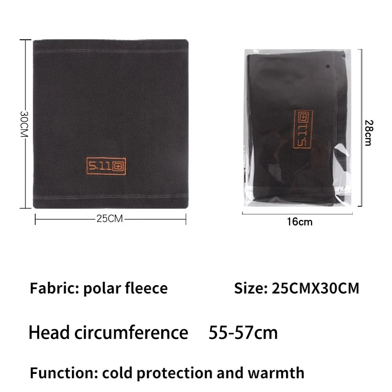 Winter Warm Men's Coral Fleece Cap Scarf Neck Wool Face Mask Fashion Unisex Tactical Military Sports Hat Women Scarf