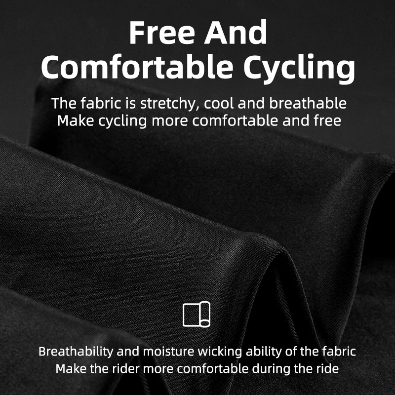 ROCKBROS Bicycle Pants Breathable Three-dimensional Tailoring Trousers Shock Absorption Comfortable Reflective Cycling Equipment