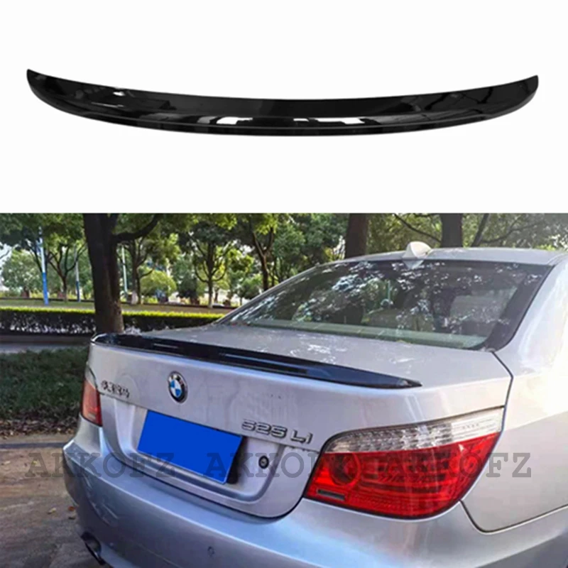 

Задний спойлер из АБС-пластика для BMW 5 серии E60 520i 525i 530i 2004-2009, глянцевый черный стиль M4/PSM/MP, задний спойлер