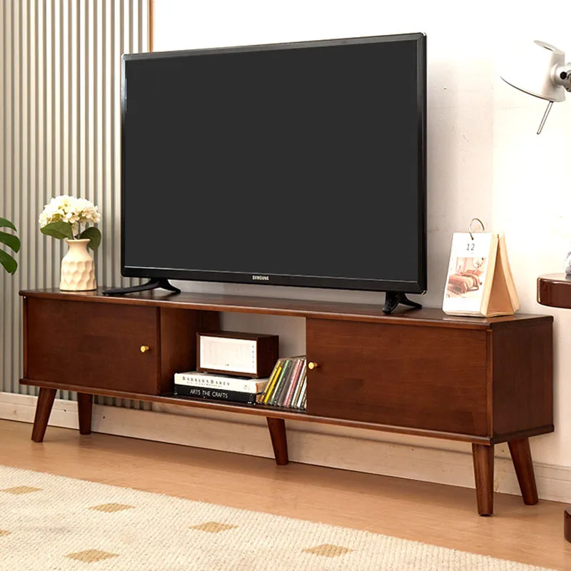 소박한 TV 스탠드 단단한 나무 모니터, 럭셔리 야간 TV 캐비닛 보관 디스플레이 선반, 모바일 Muebles Para El Hogar 홈 가구