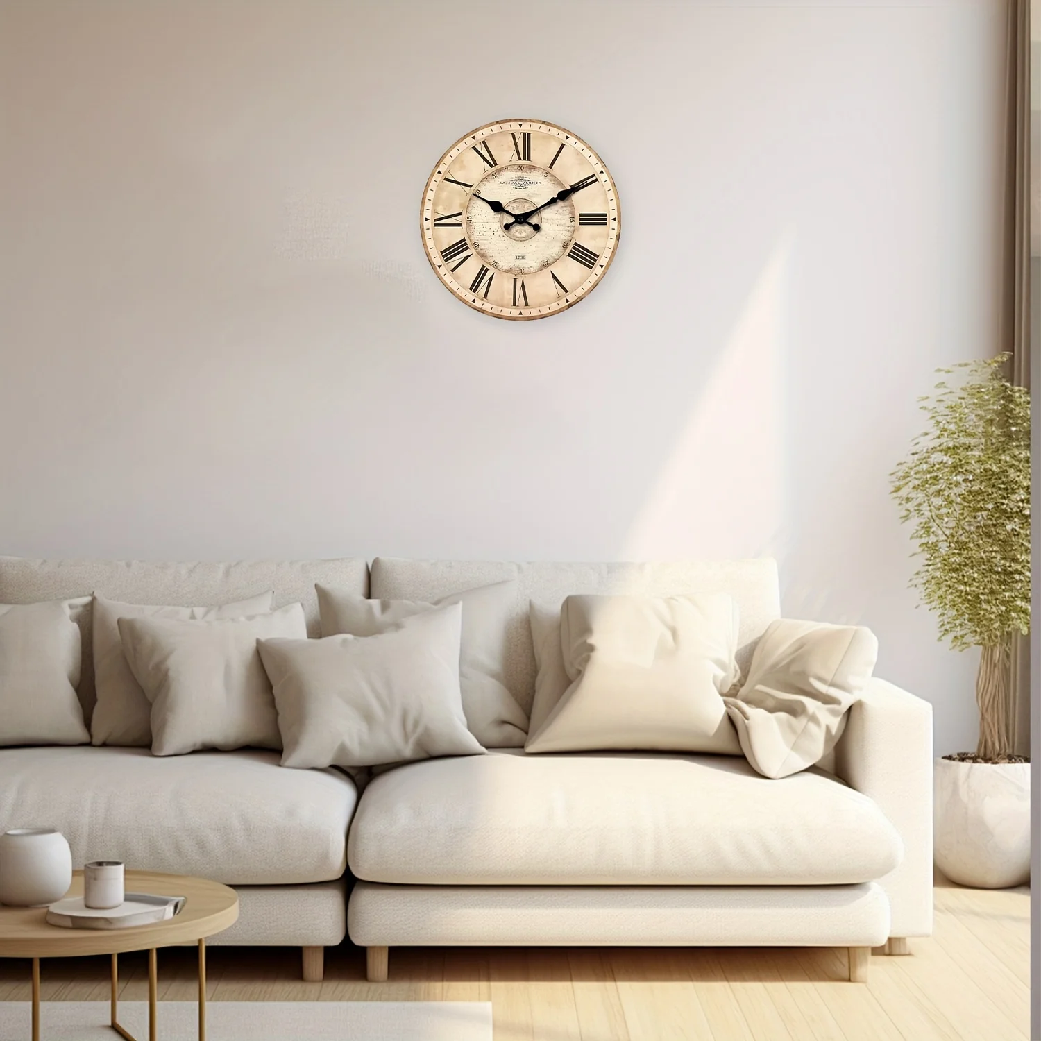 Wooden Roman Numeral Clock 2