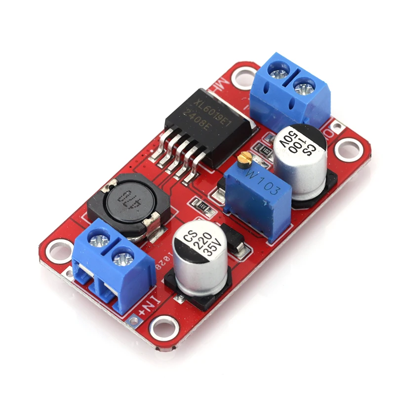 DC-DC Step Up Power Module 5A DC-DC Step Up Power Module Boost Volt Converter 3.3V-35V To 5V 6V 9V 12V 24V XL6019 Adjustable Output Regulator 1-10Pcs