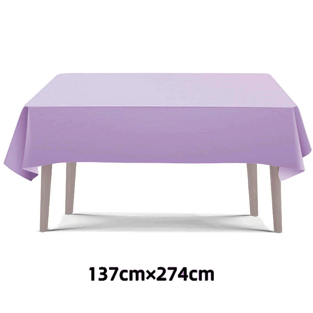 Vibrant Disposable Tablecloth - Assorted Colors for Birthday Celebration Decor