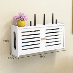 1PCS Wireless Router Rack Creative Design Wall-mounted Wi-Fi Box Router Storage Box Wall Decoration Office Supplies Home Decor
