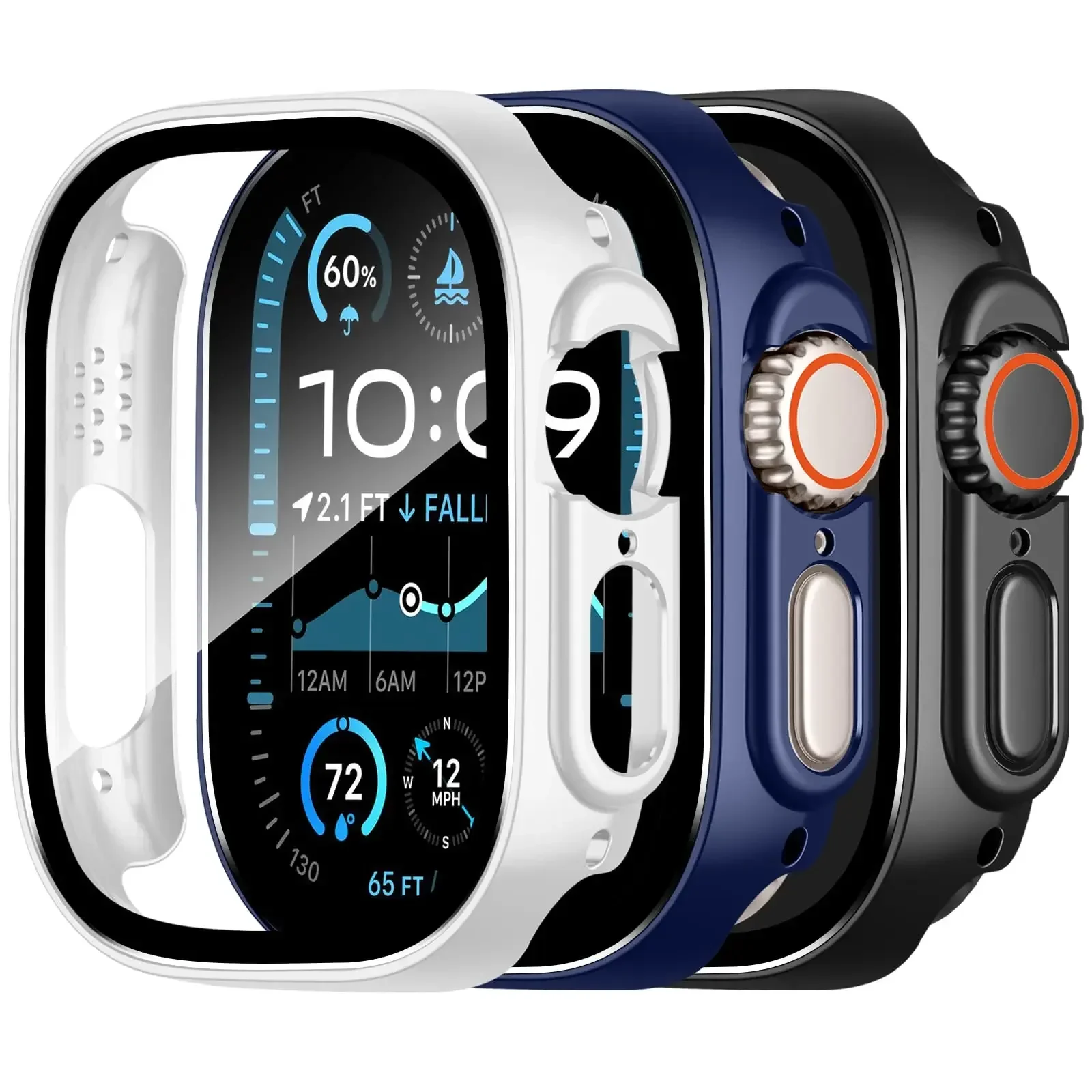 3-Pack Durable Hard Bumper Shell with Screen Protector