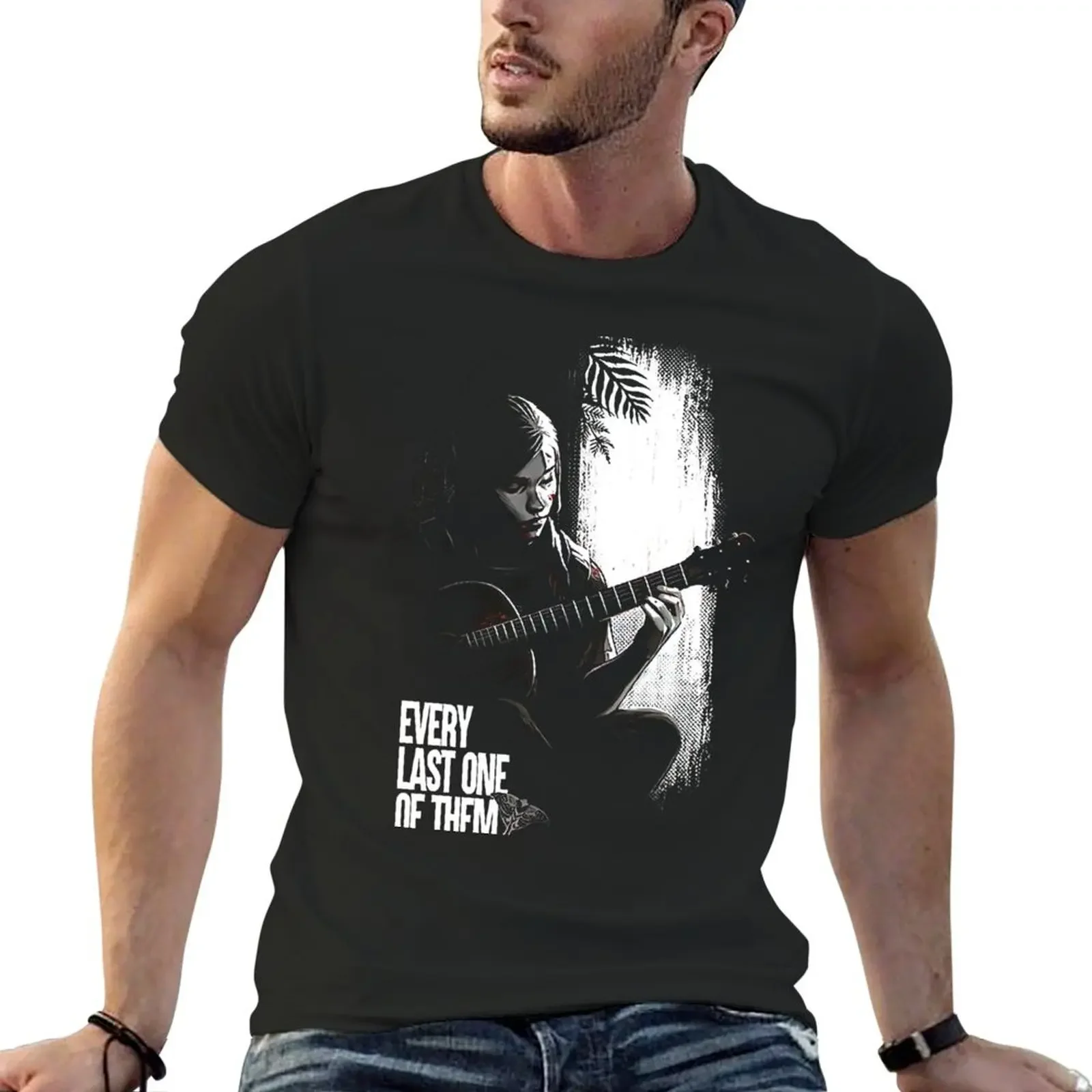 The last of us basic T-shirt kawaii clothes for a boy cute tops Aesthetic clothing mens graphic t-shirts hip hop