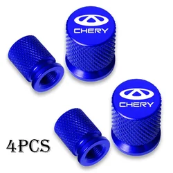 Premium Car Wheel Tire Valve Caps - 4 - Piece Set of Air Dust Covers (Chery - 2)