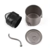 400ml Pour Over Kettle Gooseneck Coffee Kettle and Cup Set with Removable Coffee Spout and Folding Handle Ti Pour Over Kettle 1