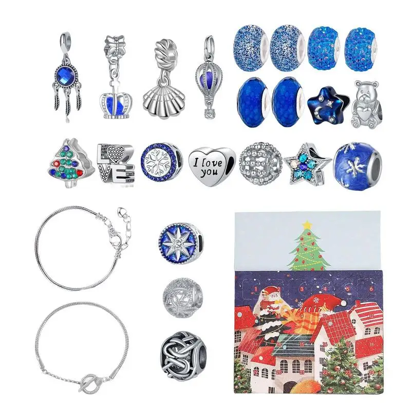 Advent Calendar Bracelet Charms Christmas Charm Bracelet Advent