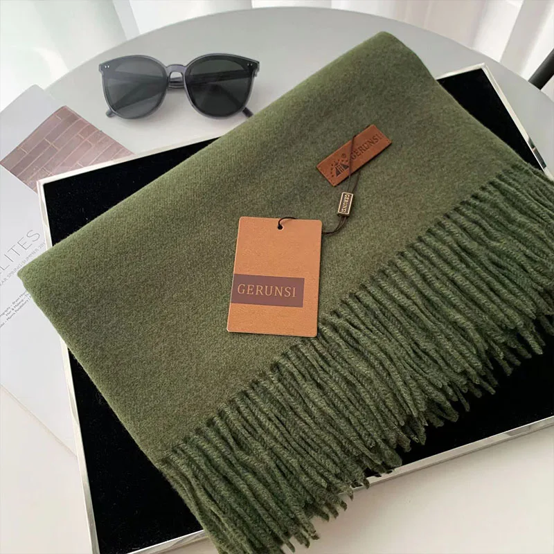 

Зимний женский шарф с кисточками, Классический роскошный шарф из искусственного кашемира, модная мягкая утепленная женская шаль, одеяло карамельных цветов