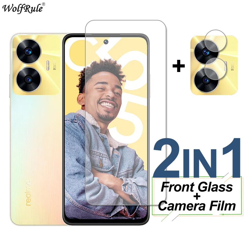 

Стекло для Realme C55 C33 C30 C30S C31 C35 C25S C21Y C21, защита экрана, закаленное стекло, защитная пленка для камеры телефона Realme C55