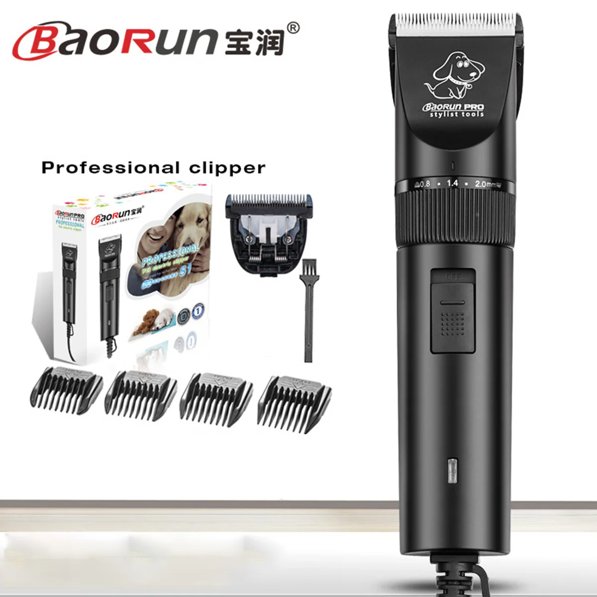 

20W Electrical Dog Hair Trimmer Machine Pet Cats Hair Clipper Animals Grooming Haircut Cutter Set Professional Rechargeable