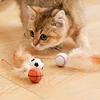 Cat Interactive Ball Toys Interactive Bouncy Ball with Feathers Cat Toys for Indoor Cats and Kittens 6