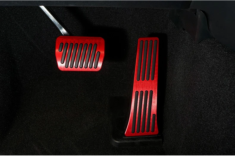 Aluminum Car Foot Fuel Accelerator Gas Pedal Brake Pedals Cover Pads For Ford Explorer 5 2013-2019 2020 2021 2022 Accessories aftermarket steering wheel